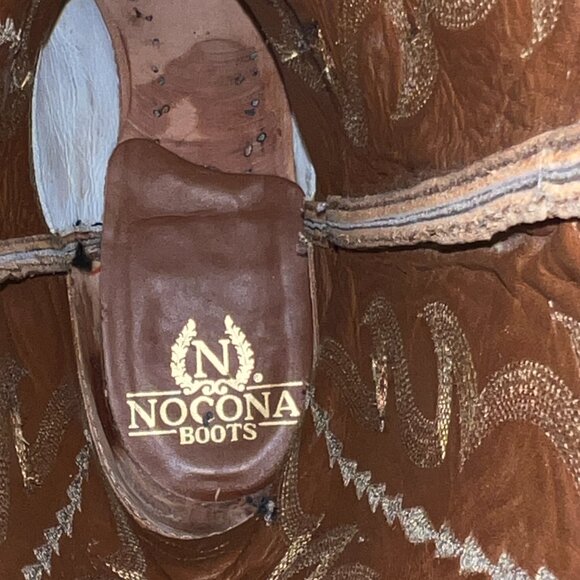 Nocona Burnished Tan Nile Hornback Croc. Cowboy Boots in Men\'s size 10D/10.5D main image 16